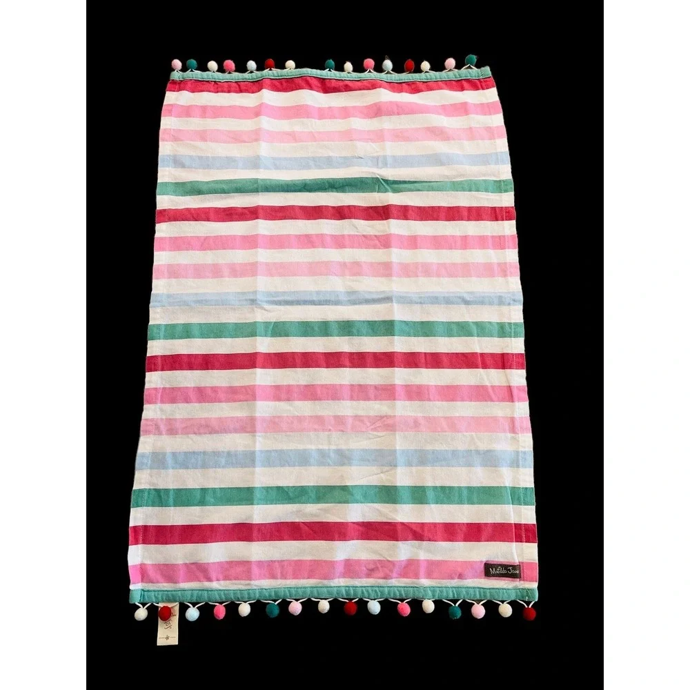 Matilda Jane Wonderment Baking Day Tea hand kitchen Towel Pom Pom